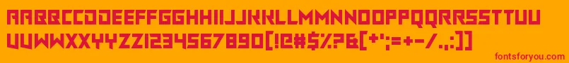 ChasingRabbits Font – Red Fonts on Orange Background