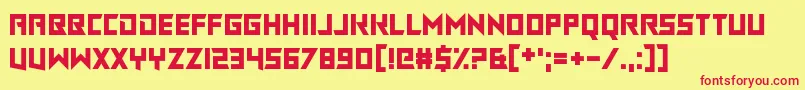 ChasingRabbits Font – Red Fonts on Yellow Background