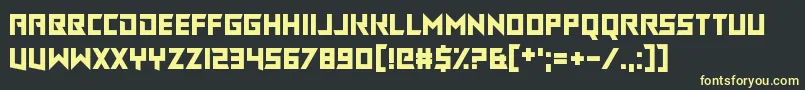 ChasingRabbits Font – Yellow Fonts on Black Background