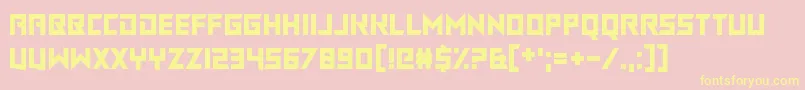 ChasingRabbits Font – Yellow Fonts on Pink Background