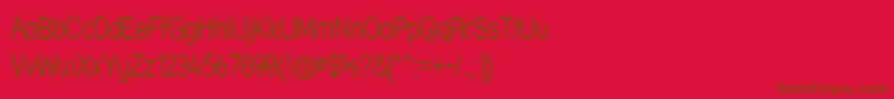 Strwrn Font – Brown Fonts on Red Background