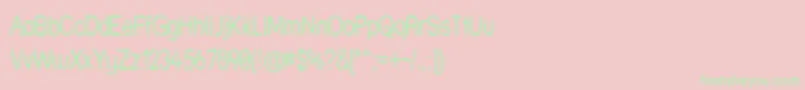 Strwrn-Schriftart – Grüne Schriften auf rosa Hintergrund