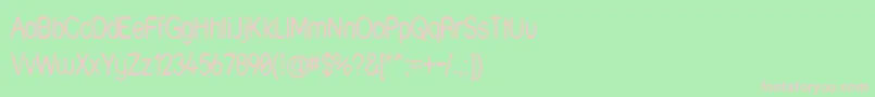 フォントStrwrn – 緑の背景にピンクのフォント