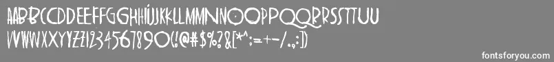 ShangriLa Font – White Fonts on Gray Background