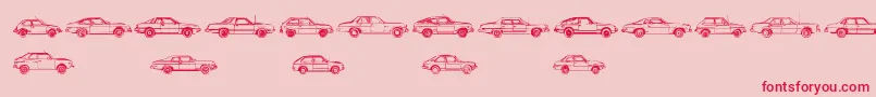 OilCrisisB Font – Red Fonts on Pink Background