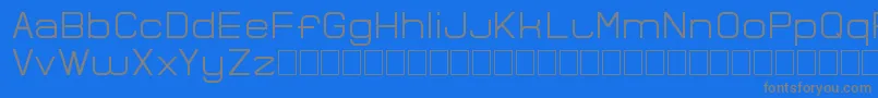 Bocemina Font – Gray Fonts on Blue Background