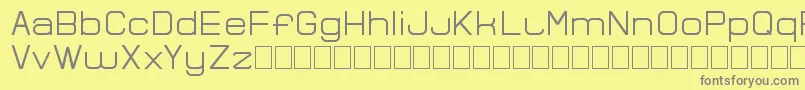 Bocemina Font – Gray Fonts on Yellow Background