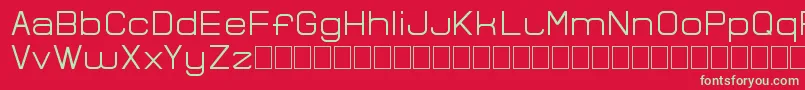 Bocemina Font – Green Fonts on Red Background