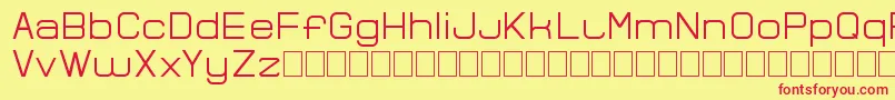 Bocemina Font – Red Fonts on Yellow Background