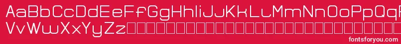 Bocemina Font – White Fonts on Red Background