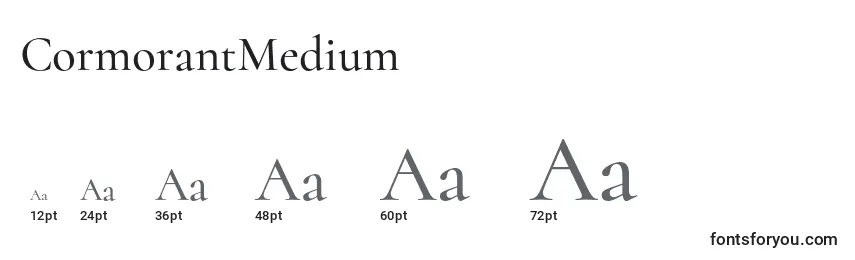 Размеры шрифта CormorantMedium