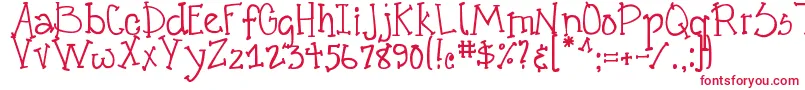 DjbCrazyGoofyCool Font – Red Fonts