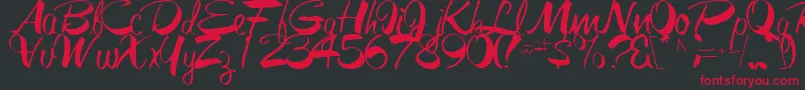 GalacticRegular Font – Red Fonts on Black Background