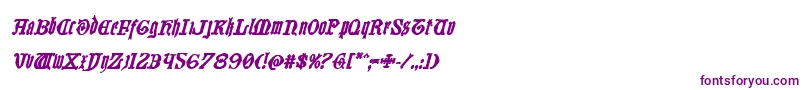 Weitere Informationen zur Westdelphiaboldital-Schriftart Westdelphiaboldital-Schriftart – Violette Schriften