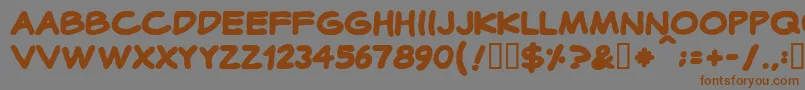 Cotidianabold Font – Brown Fonts on Gray Background