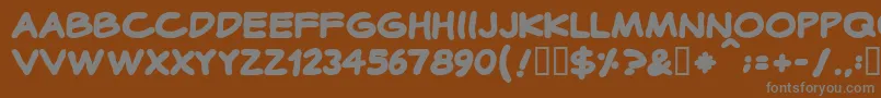 Cotidianabold Font – Gray Fonts on Brown Background