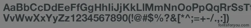 Czcionka Alte – czarne czcionki na szarym tle