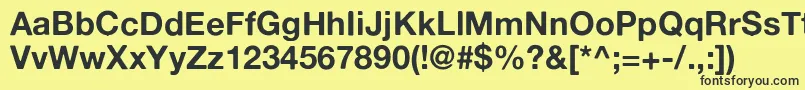 Alte Font – Black Fonts on Yellow Background