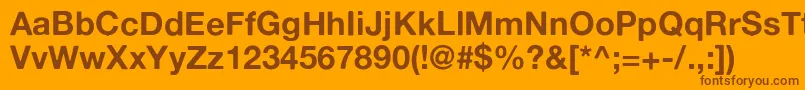Alte Font – Brown Fonts on Orange Background
