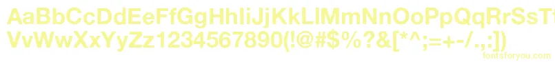 Czcionka Alte – żółte czcionki