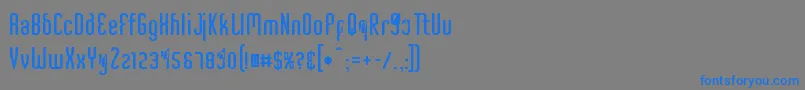 Подробнее о шрифте CriminalUpright Шрифт CriminalUpright – синие шрифты на сером фоне