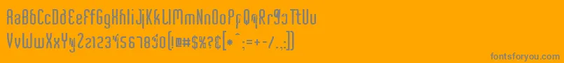 CriminalUpright Font – Gray Fonts on Orange Background