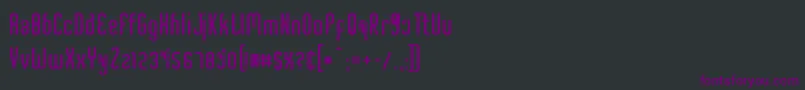 Шрифт CriminalUpright – фиолетовые шрифты на чёрном фоне