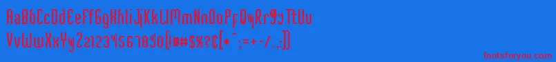 Подробнее о шрифте CriminalUpright Шрифт CriminalUpright – красные шрифты на синем фоне