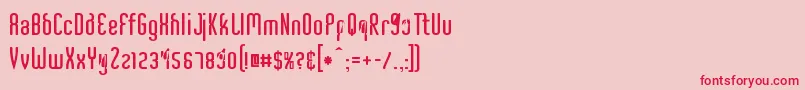 CriminalUpright Font – Red Fonts on Pink Background