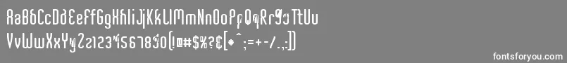 CriminalUpright Font – White Fonts on Gray Background