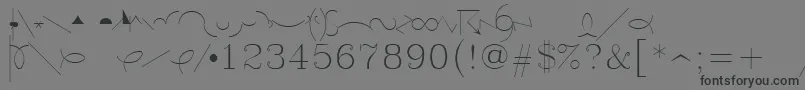 Symeteo Font – Black Fonts on Gray Background