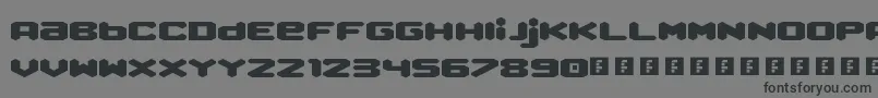 QueenOfMelbourne Font – Black Fonts on Gray Background