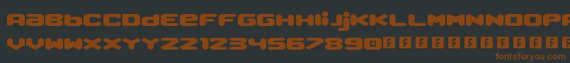 QueenOfMelbourne Font – Brown Fonts on Black Background