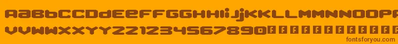 More about QueenOfMelbourne Font QueenOfMelbourne Font – Brown Fonts on Orange Background