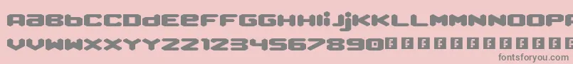 QueenOfMelbourne Font – Gray Fonts on Pink Background