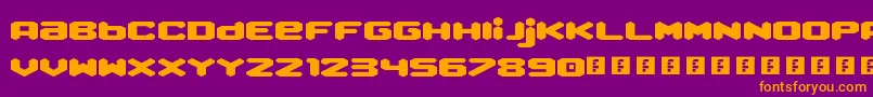 QueenOfMelbourne Font – Orange Fonts on Purple Background