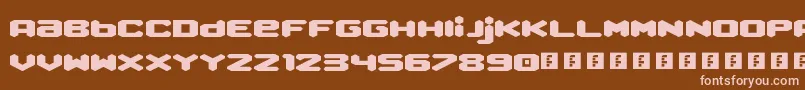 QueenOfMelbourne Font – Pink Fonts on Brown Background