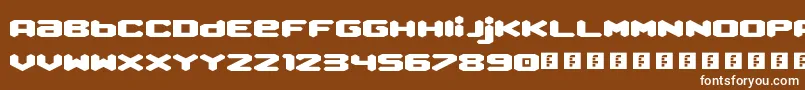 フォントQueenOfMelbourne – 茶色の背景に白い文字