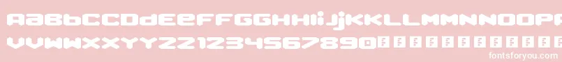 QueenOfMelbourne Font – White Fonts on Pink Background