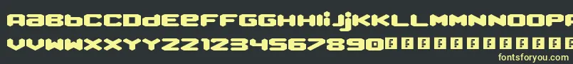 QueenOfMelbourne Font – Yellow Fonts on Black Background