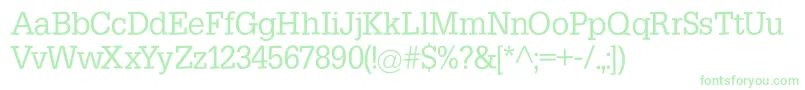 Więcej informacji o czcionce Slabsoft Czcionka Slabsoft – zielone czcionki