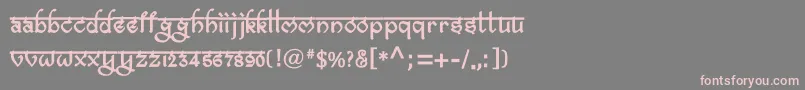 BitlingravishBold Font – Pink Fonts on Gray Background