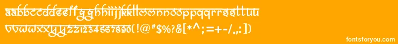 BitlingravishBold Font – White Fonts on Orange Background