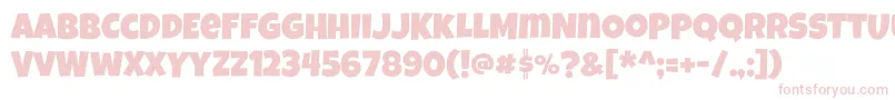 Luckiestguy Font – Pink Fonts on White Background