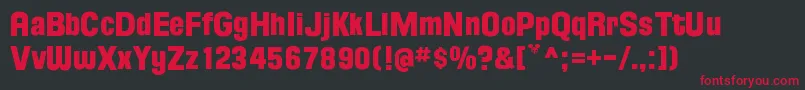 Floridaproject Font – Red Fonts on Black Background