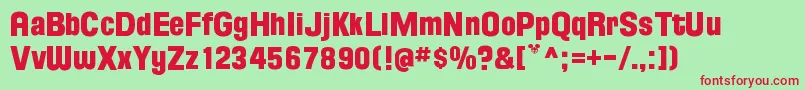 Floridaproject Font – Red Fonts on Green Background
