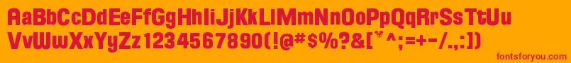 Floridaproject Font – Red Fonts on Orange Background