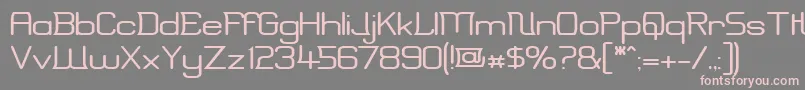 ErinalWide Font – Pink Fonts on Gray Background