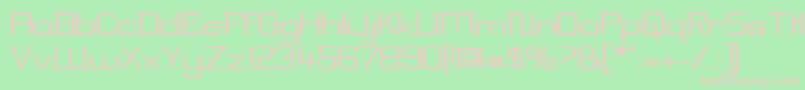 ErinalWide Font – Pink Fonts on Green Background