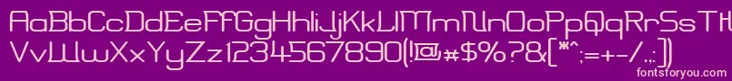 ErinalWide Font – Pink Fonts on Purple Background